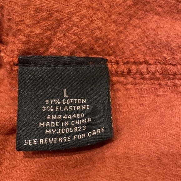 T.D.C. Topson Oversized Cropped Corduroy Jacket size Large - Picture 10 of 13